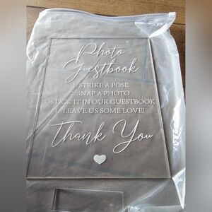 Photo Guest book Acrylic Sign